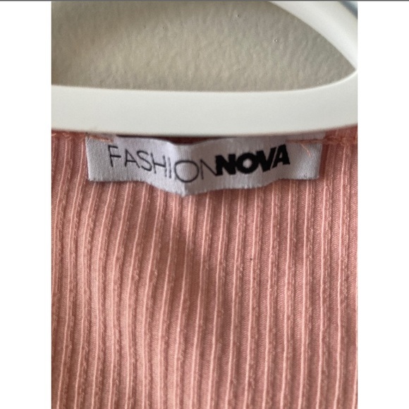 PINK TIE UP FRONT TOP - Picture 5 of 6